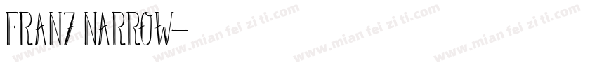 Franz Narrow字体转换